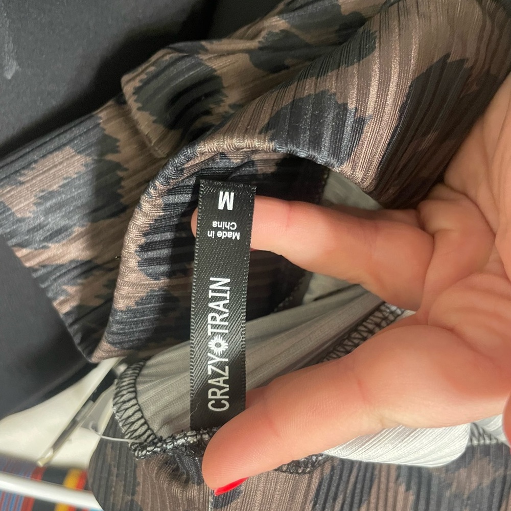 Crazy Train Cheetah bell bottoms